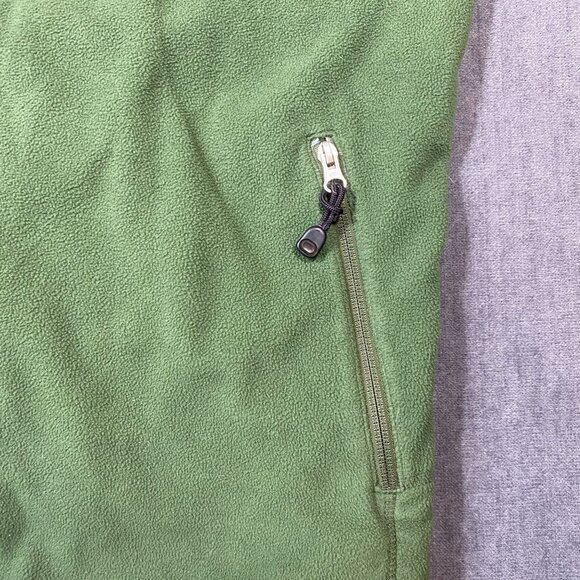 L.L. Bean Polartec Full-Zip Green Fleece Jacket With Mesh Lining Mens size LG - Picture 12 of 16